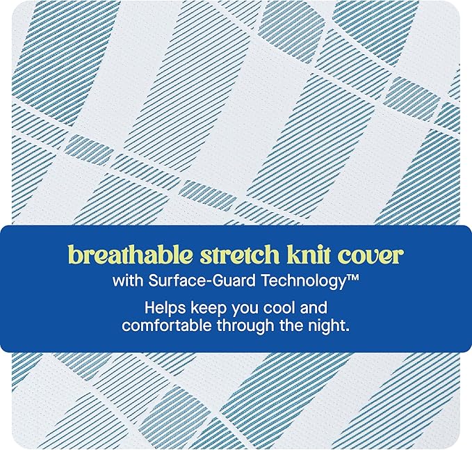Sealy Dreamlife 12” Hybrid Mattress-in-a-Box, California King, SealyComfort Gel Memory Foam, SealyResponsive Encased Coils, Surface-Guard Technology