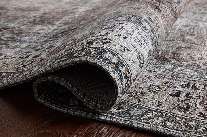 Loloi Layla Collection LAY-06 Taupe/Stone 2'-6" x 12'-0" .13" Thick Runner Rug, Soft, Durable, Vintage Inspired, Distressed, Low Pile, Non-Shedding, Easy Clean, Printed, Living Room Rug