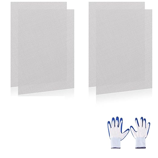 4 Pcs 13x9 40 Mesh 304 Stainless Steel Wire Mesh Sheet, Rustproof Metal Mesh