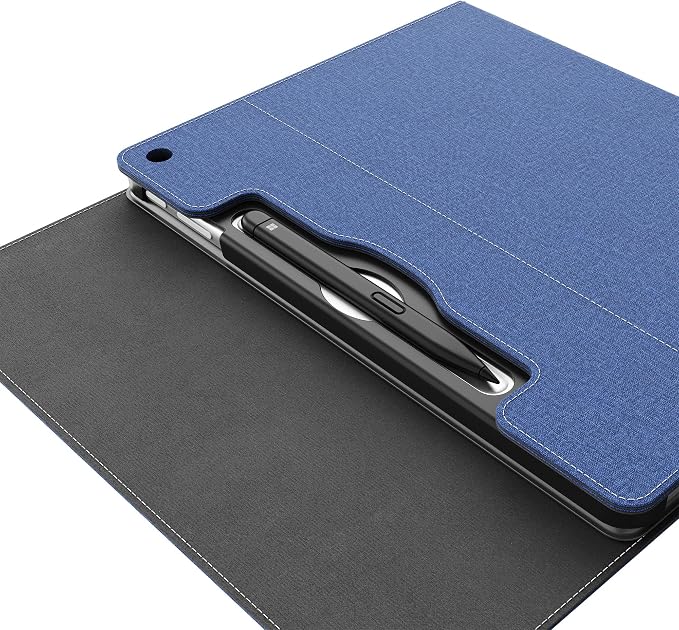 Tablet Case for 2025 New Microsoft Surface Pro 1st Edition 12-inch PU Leather &amp Hard Shell Laptop Protective Cover with Multi-Angle Built-in Kickstand &amp Pen Holder (Black)