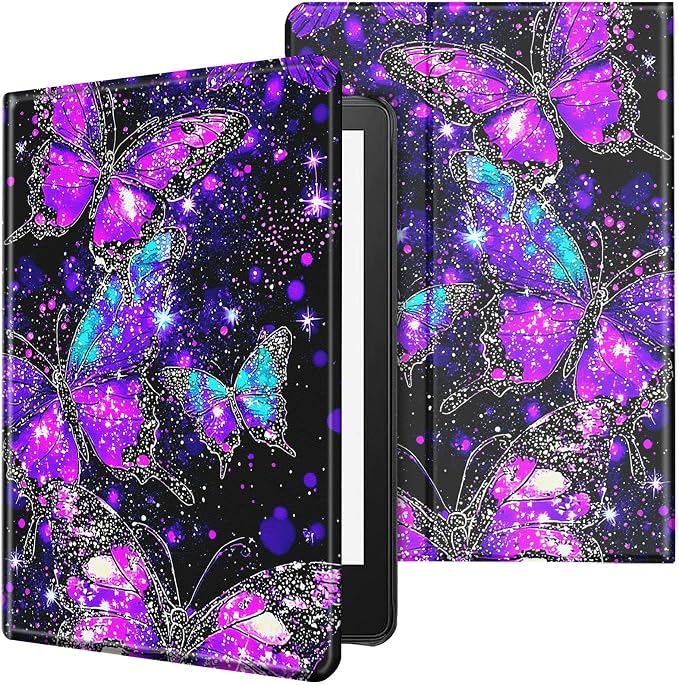 Case for All-New Kindle Paperwhite 12th Generation 7 inch 2024 &amp Kindle Colorsoft Signature Edition 2024 Lightweight Protective PU Leather Smart Stand Cover with Auto Wake Sleep - a Beautiful Gala