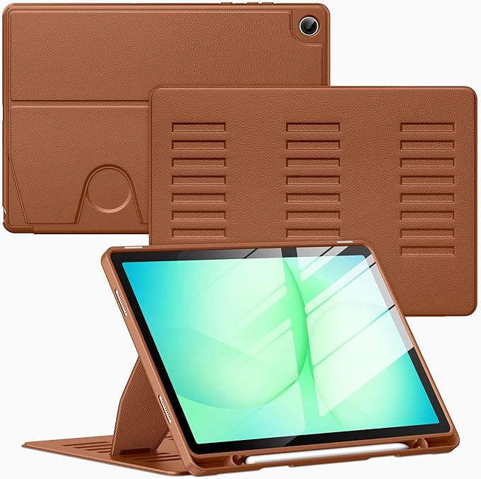 Case for Samsung Galaxy Tab A11+ Plus 11 inch 2026 Model (SM-X230/X236)Multiple Angles Stand CoverSoft BackPencil Holderand Auto Sleep/WakeBlack