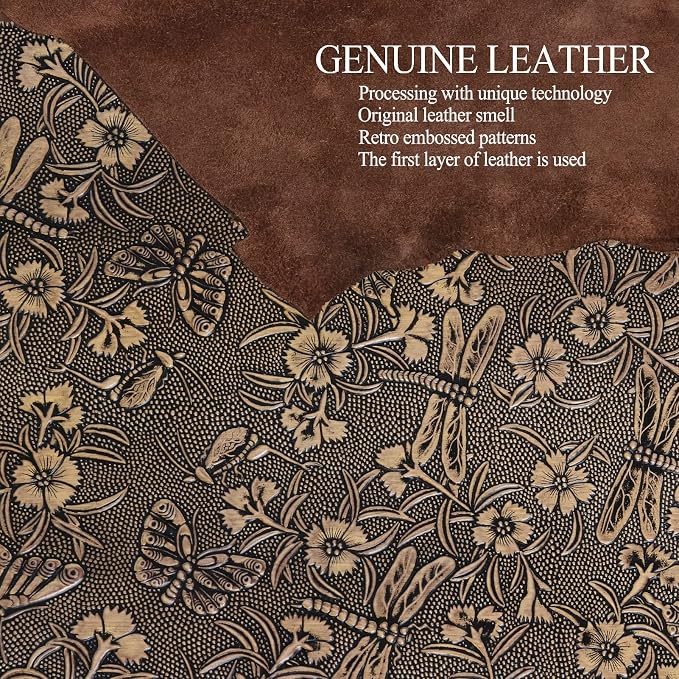 Gexmil Case for iPad mini 7.9 Inch5th/4th Generation(2019/2015) Genuine Leather Cover with Pencil HolderCowhide Folio Cover Auto Sleep/WakeAnti-FingerprintBuffalo Pattern