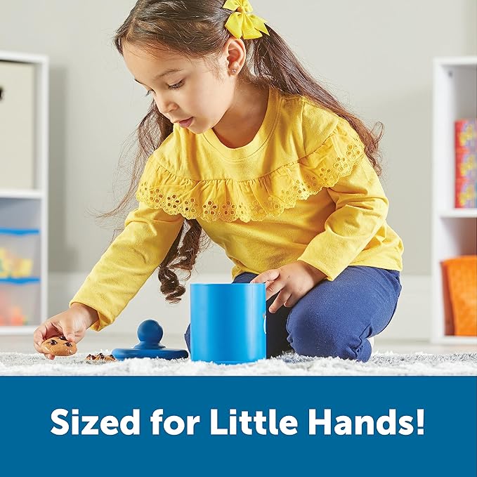 Learning Resources Smart Counting Cookies - Chocolate Chip Play Food, Preschool Activities, Toddler Sensory Toy, Play Kitchen Accessories, Sorting and Stacking, Fine Motor Numbers , Math Games