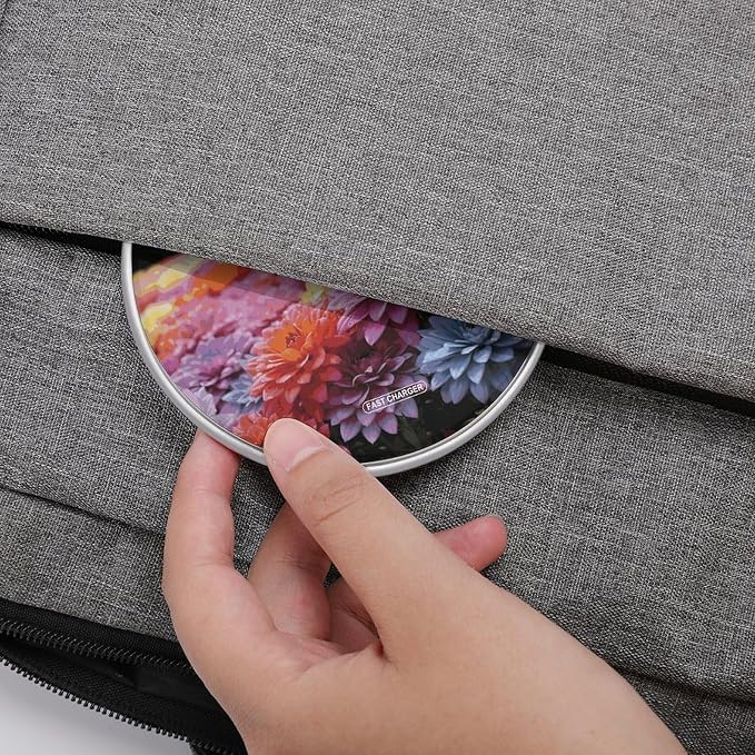 Rainbow Flower Sea Wireless Charger 10W Portable Fast Wireless Charging Pad Compatible with Phone Slim Charging Station Lightweight Charger Mat Charging Block for Travel Home Office