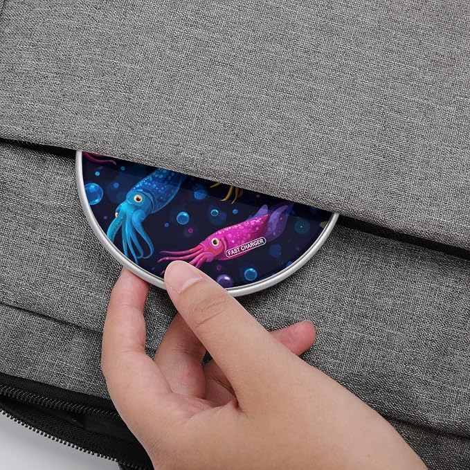 Colorful Squid Ocean Animal Wireless Charger Portable Charging Pad | LightweightAll Smartphone