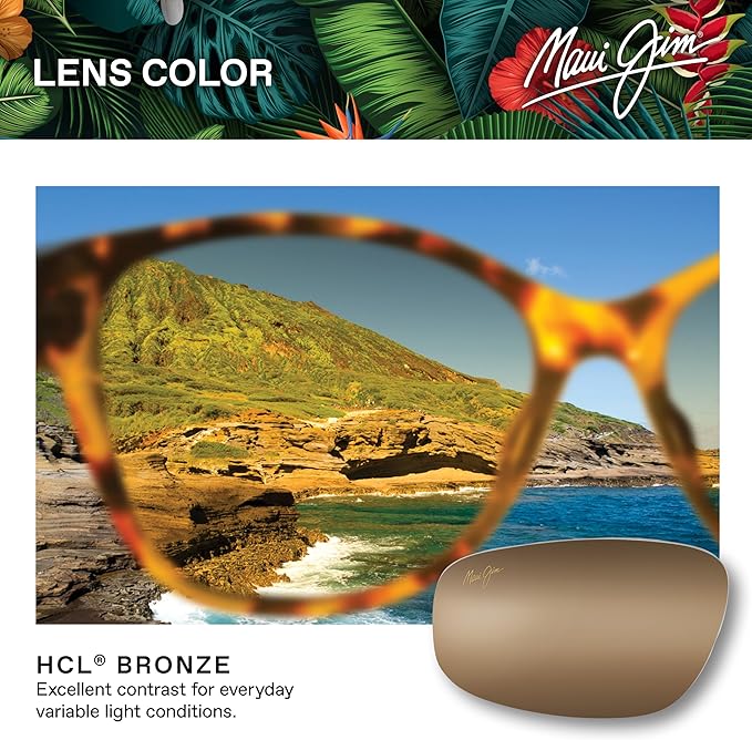 Maui Jim Polarized Men's and Women's Hookipa XLarge Oval Sunglasses