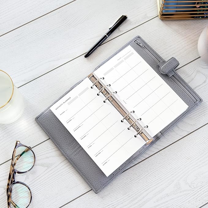 Filofax Lifestyle Refill, Personal Size, Organizer Refill, White Paper, Activity Planner, 56 Sheets (B132847)