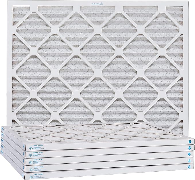 Aerostar 6x12x1 MERV 13, Pleated Air Filter, Box of 6, Made in the USA