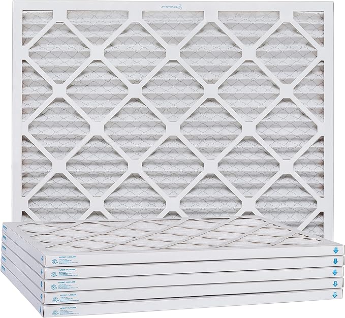 Aerostar 10x24x1 MERV 8, Pleated Air Filter, Box of 6, Made in the USA