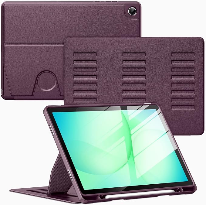 Case for Samsung Galaxy Tab A11+ Plus 11 inch 2026 Model (SM-X230/X236)Multiple Angles Stand CoverSoft BackPencil Holderand Auto Sleep/WakeBlack