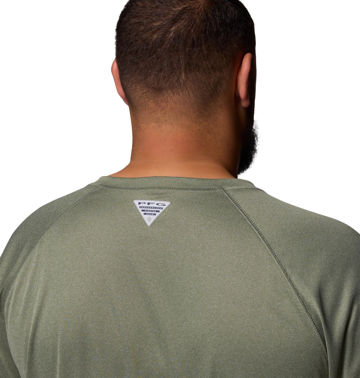 Columbia Men's PFG Terminal Tackle Long Sleeve Fishing Shirt, Cypress Heather/Carbon Logo, XX-Large
