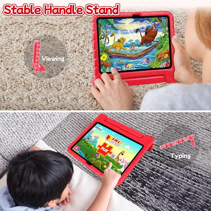 Case for iPad Pro 12.9 Case 2022/2021/2020/2018 with Pencil Holder &amp Hadle Stand Super Protection Kids Proof Cover for iPad Pro 12.9 inch 3rd/4th/5th/6th Generation Black