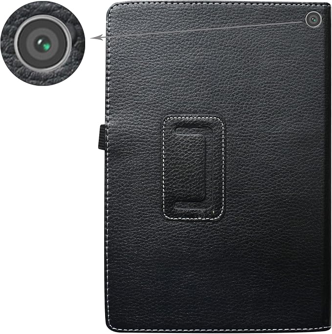 Bige for Acer Chromebook Tab 10 CasePU Leather Folio 2-Folding Stand Cover for Acer Chromebook Tab 10 9.7 TabletBlack
