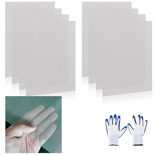 8 Pcs 13x9 40 Mesh 304 Stainless Steel Wire Mesh Sheet, Rustproof Metal Mesh
