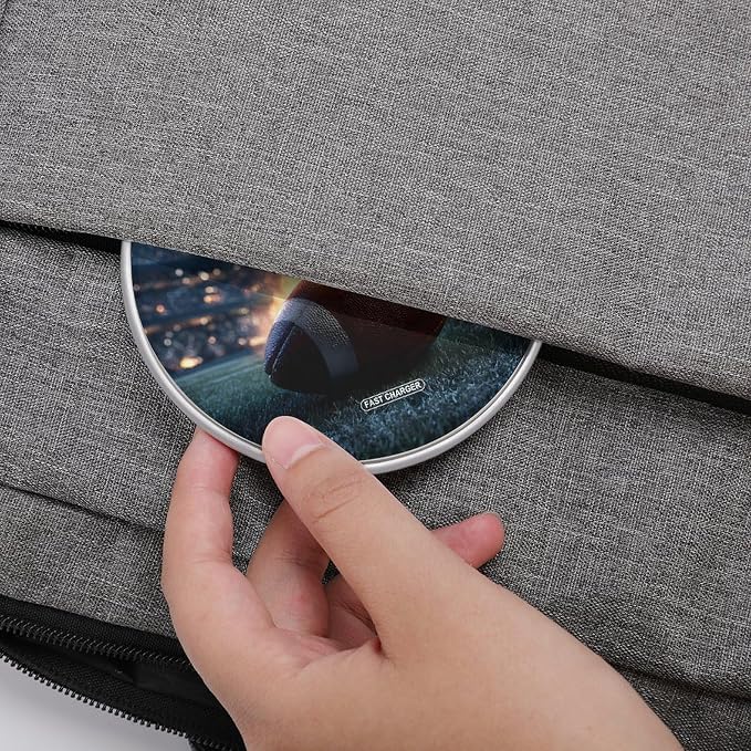 Fire Football Print Wireless Charger SlimWireless Charging Pad Anti-Slip Charger Mat for Men Women