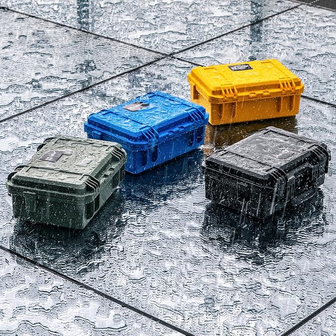 Lykus HC-3310 Waterproof Hard Case with Customizable Foam Insert, Interior Size 12.99x8.27x5.31 in, Suitable for pistol,camera,lens,drone,mic,flashlight,telescope,action cam,electronics,tools,and more