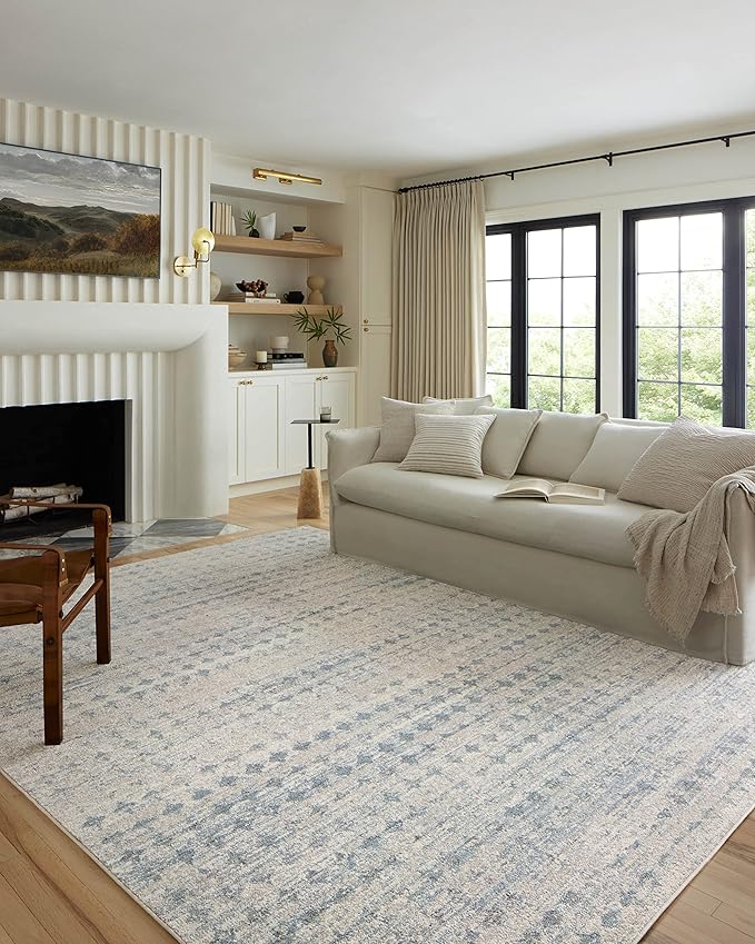 Loloi Kamala Collection KAM-04 Sky/Dove 11'-2" x 15'-7" Area Rug