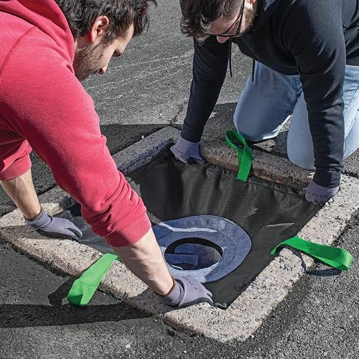 PIG Adjustable Frame Storm Drain Filter | Traffic Safe Sediment Filter | Inside