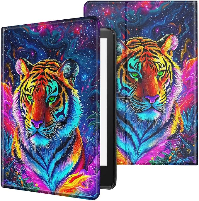 Case for All-New Kindle Paperwhite 12th Generation 7 inch 2024 &amp Kindle Colorsoft Signature Edition 2024 Lightweight Protective PU Leather Smart Stand Cover with Auto Wake Sleep - a Beautiful Gala