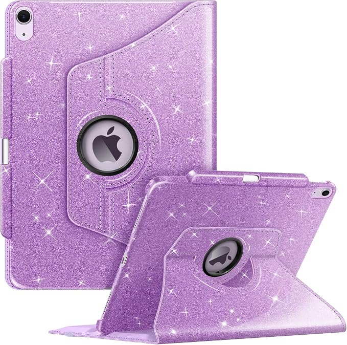 Fintie Rotating Case for iPad Air 13-inch M4/M3/M2 (2026/2025/2024) | 360° Swivel Stand Landscape &amp Portrait Viewing Shockproof Protective Cover Pencil Holder Auto Sleep/Wake Black