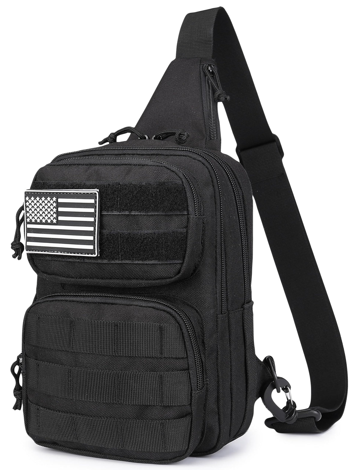 Wotony RFID Blocking Tactical Crossbody Bag for Men - Durable EDC Sling Shoulder Bag with Multi-Pocket Storage