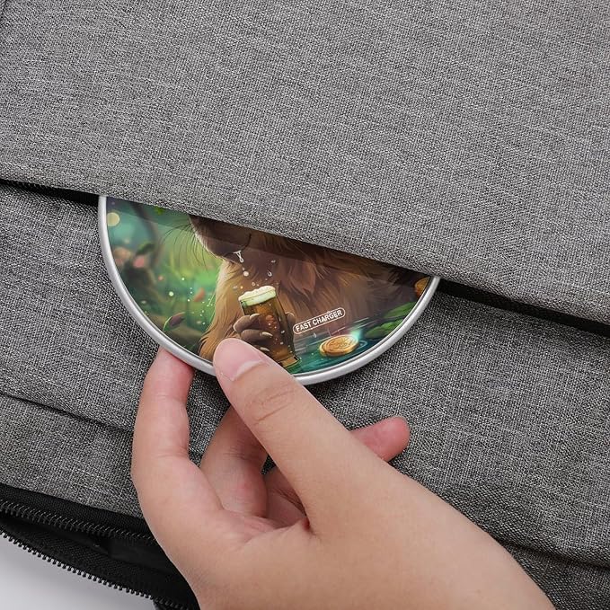 Patrick Capybara Wireless Charger SlimWireless Charging Pad Anti-Slip Charger Mat for Men Women