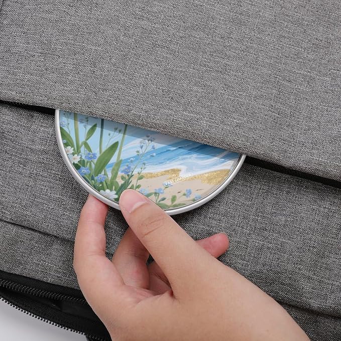 Hawaii Floral Blue Wireless Charger with USB CableAluminum Alloy Frame 10W Max Compatible Fast Wireless Charging Pad- 3.2ft Cable Included for Travel Home Office Desk