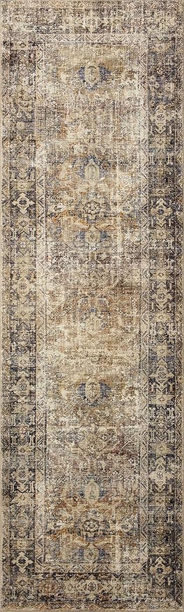 Loloi Amber Lewis Morgan Collection MOG-01 Sunset/Ink 2'-3" x 9'-6" 38" Thick Runner Rug feat. CloudPile, Neutral, Room Décor, Vintage Inspired, Livingroom, Bedroom, Dining Area