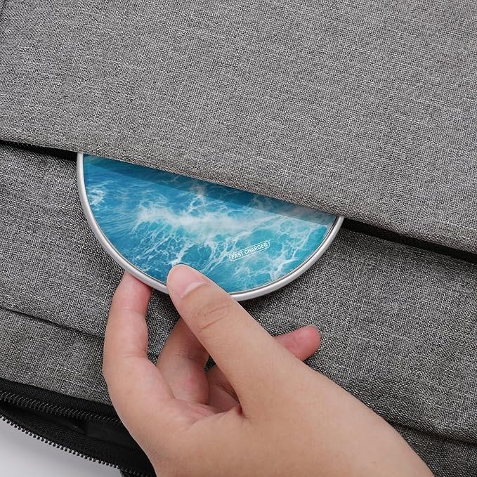 Tropical Ocean Beach Theme Wireless Charger Fast Charging Pad | Anti-Slip Qi Certified Wireless Charging Pad for All Phones with Wireless Charging Function for Home Office Travel
