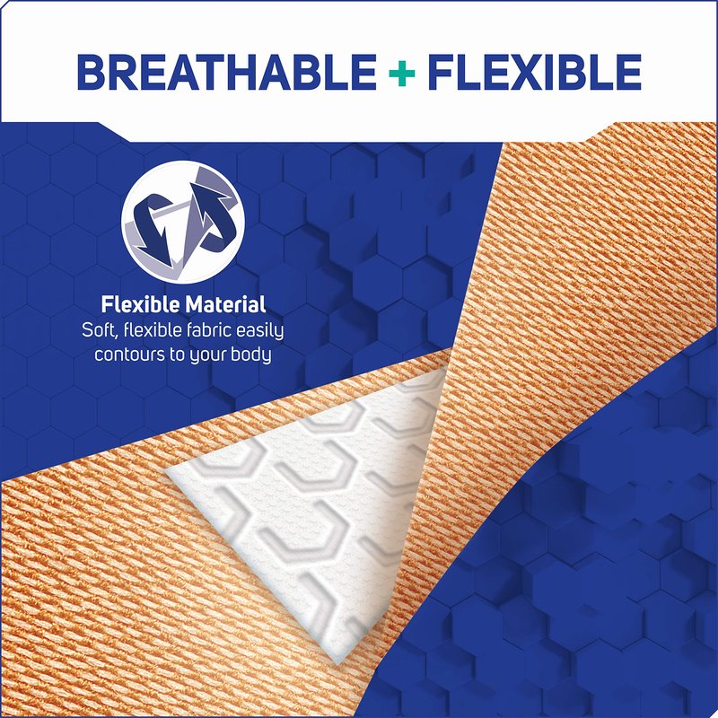 Care Science Fabric Adhesive Bandages, 100 ct Assorted Sizes | Flexible + Breathable Protection Helps Prevent Infection for First Aid and Wound Care