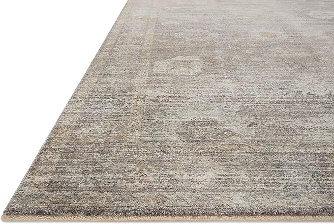 Loloi Magnolia Home by Joanna Gaines Millie Collection MIE-05 Stone/Natural 2'-7" x 14', .25" Pile Height, Runner Rug