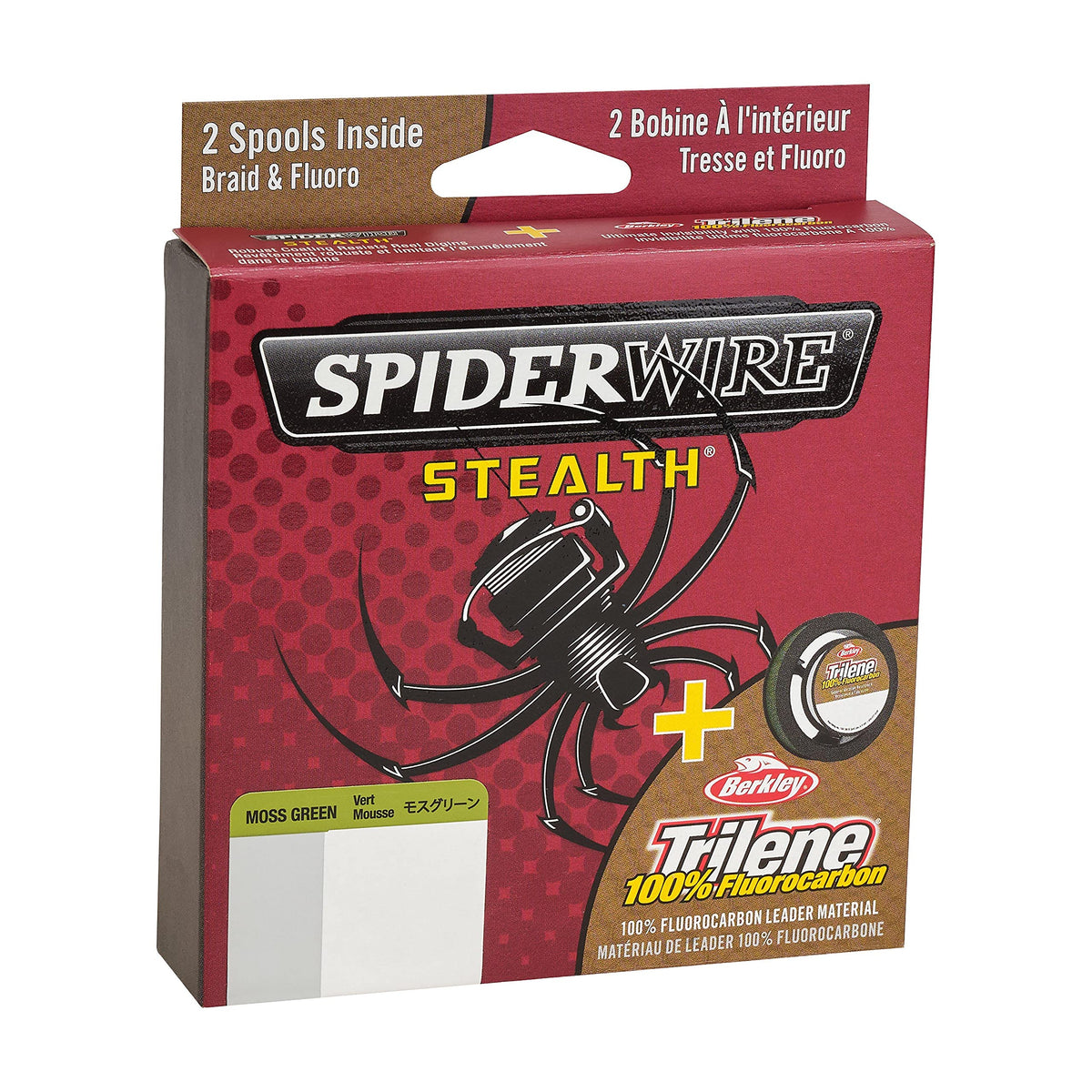 Berkley FireLine® Superline, Moss Green/Clear, 10lb | 4.5kg, 125yd | 114m Fishing Line, Suitable for Freshwater Environments