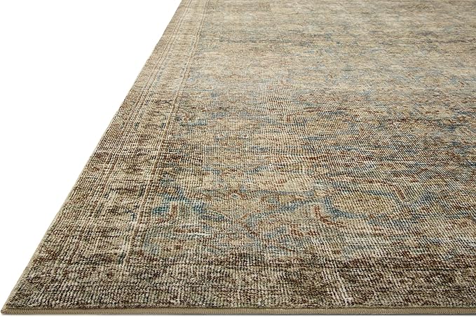 Loloi Amber Lewis Morgan Collection MOG-04 Sea/Sage 2'-3" x 11'-6" 38" Thick Runner Rug feat. CloudPile, Neutral, Room Décor, Vintage Inspired, Livingroom, Bedroom, Dining Area