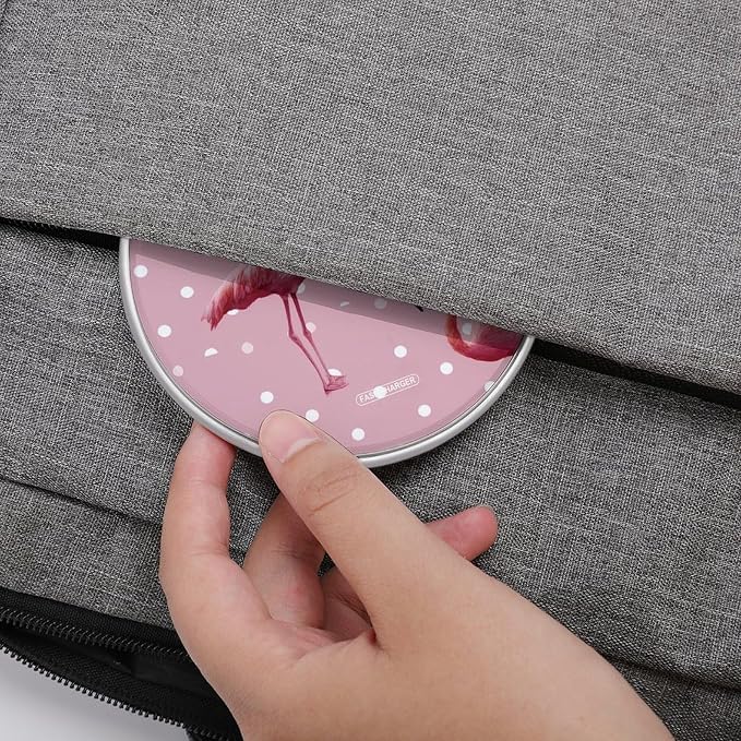 White Dots Flamingo Wireless Charger Portable Charging Pad | LightweightAll Smartphone