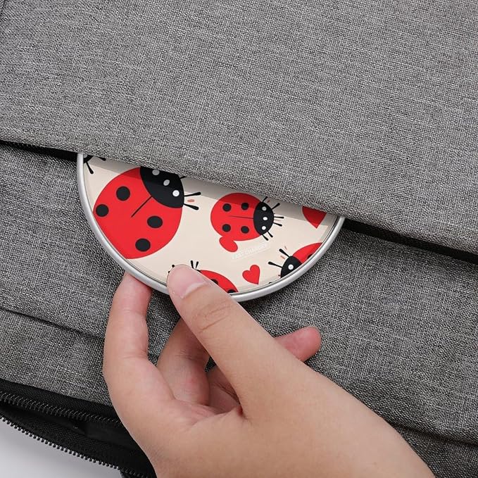 Ladybug Wireless Charger Portable Fast Charging Pad Lightweight Wireless Charging Pad 10W Slim Charging Station for Phone Charger Mat for Travel Home Office Desk