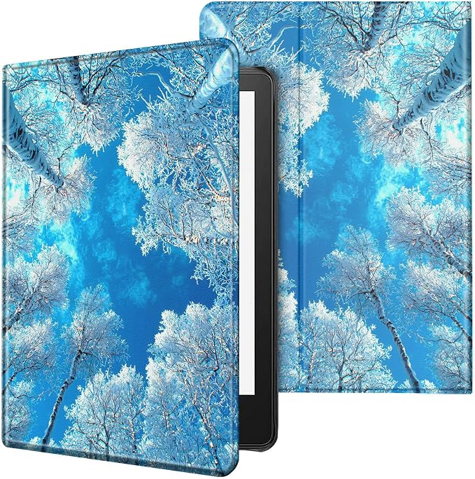 Case for All-New Kindle Paperwhite 12th Generation 7 inch 2024 &amp Kindle Colorsoft Signature Edition 2024 Lightweight Protective PU Leather Smart Stand Cover with Auto Wake Sleep - a Beautiful Gala