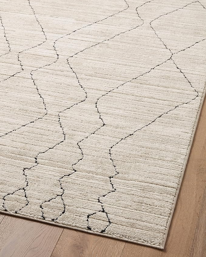 Loloi Darby Collection DAR-03 Sand/Charcoal 7'-10" x 10' Area Rug