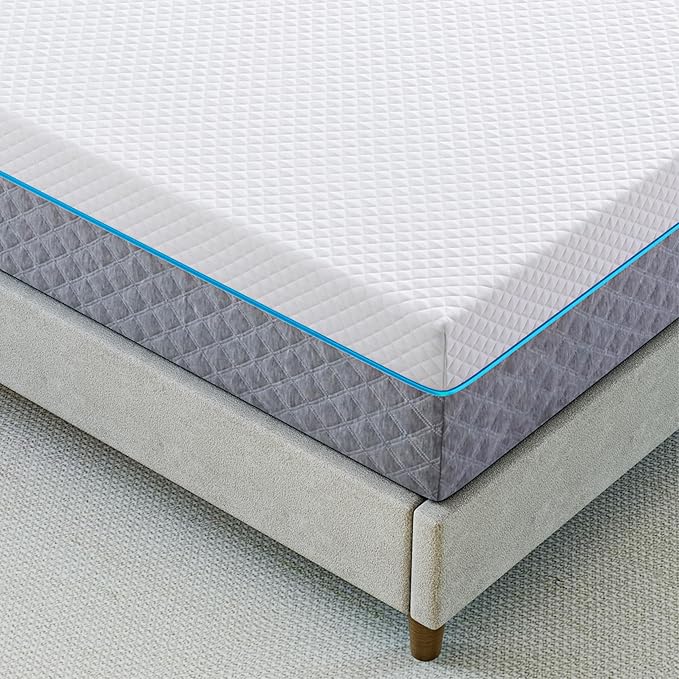 EGOHOME Full Mattress 14 Inch, Memory Foam Mattress Bed in a Box, Back Pain Relief, Made in The USA of US Foam and Global Materials, Medium Firm, CertiPUR-US Certified,75”x54”x14”, White