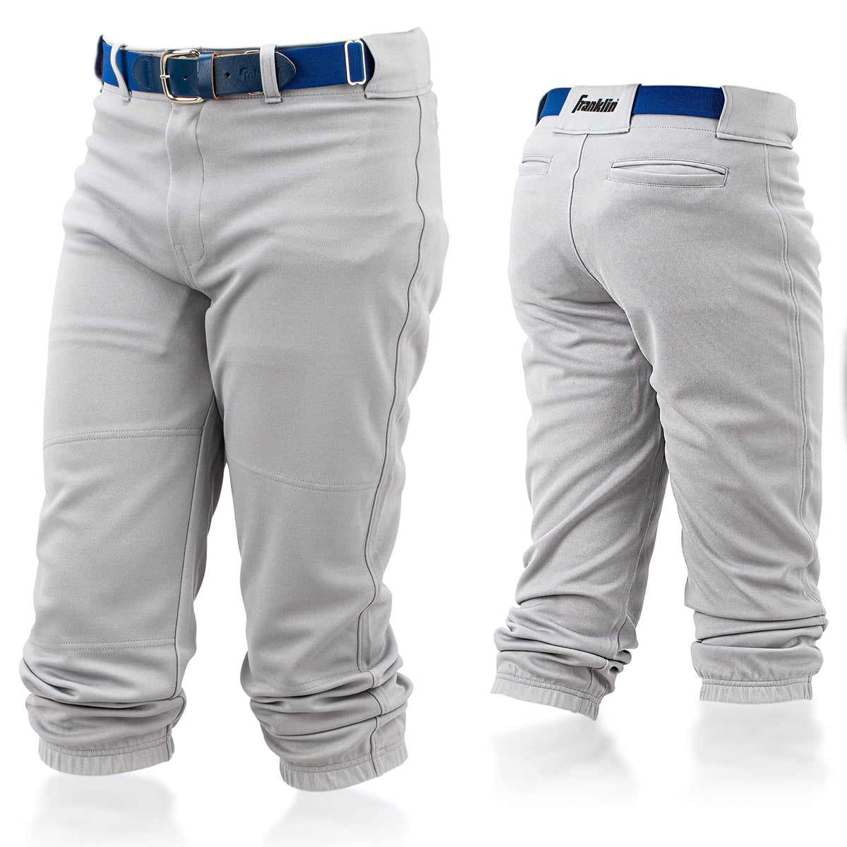 Franklin Sports Classic Fit Deluxe Youth Baseball Pants, Small, Gray