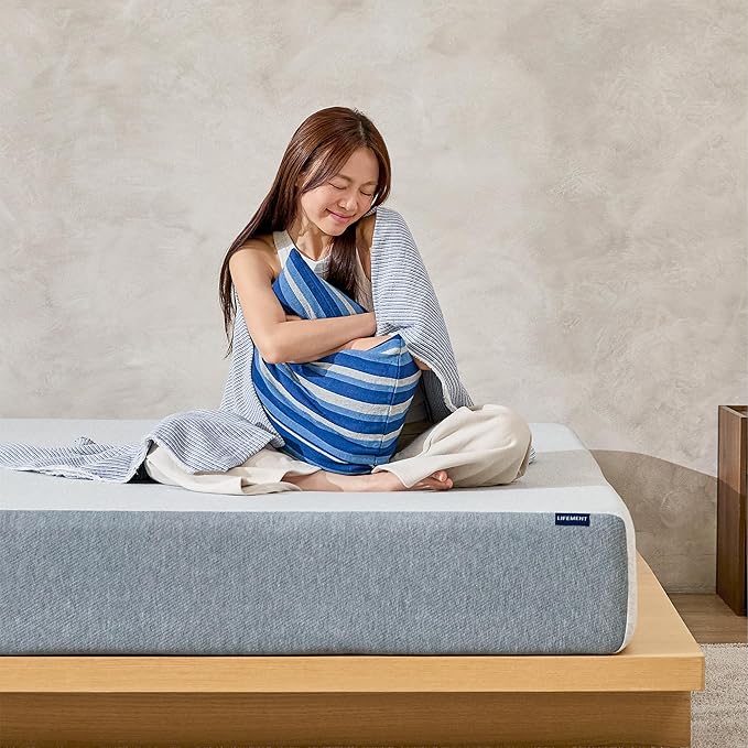LIFEMENT Basic Full Graphite Infused Memory Foam Mattress in a Box | Medium Firm Bed, Fiberglass Free, CertiPUR-US Certified Foam, Cooling Comfort & Support, 10 Inch