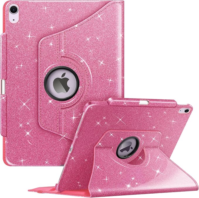 Fintie Rotating Case for iPad Air 13-inch M4/M3/M2 (2026/2025/2024) | 360° Swivel Stand Landscape &amp Portrait Viewing Shockproof Protective Cover Pencil Holder Auto Sleep/Wake Black