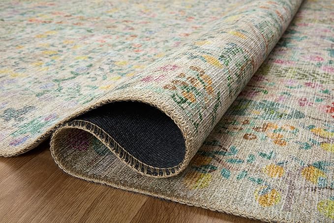 Loloi Rifle Paper Co. Maison Collection MAO-07 Khaki 2'-6" x 12'-0", .19" Pile Height, Runner Rug