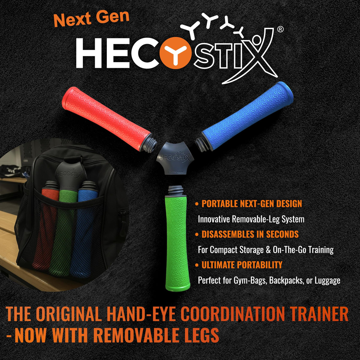 HECOstix Hand Eye Coordination Training Tool for Reaction Time & Reflexes