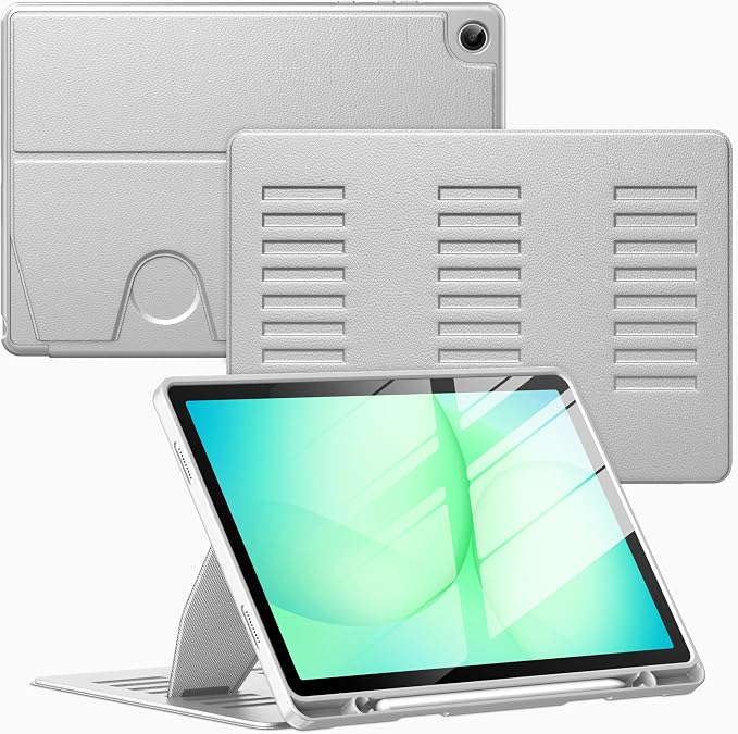 Case for Samsung Galaxy Tab A11+ Plus 11 inch 2026 Model (SM-X230/X236)Multiple Angles Stand CoverSoft BackPencil Holderand Auto Sleep/WakeBlack