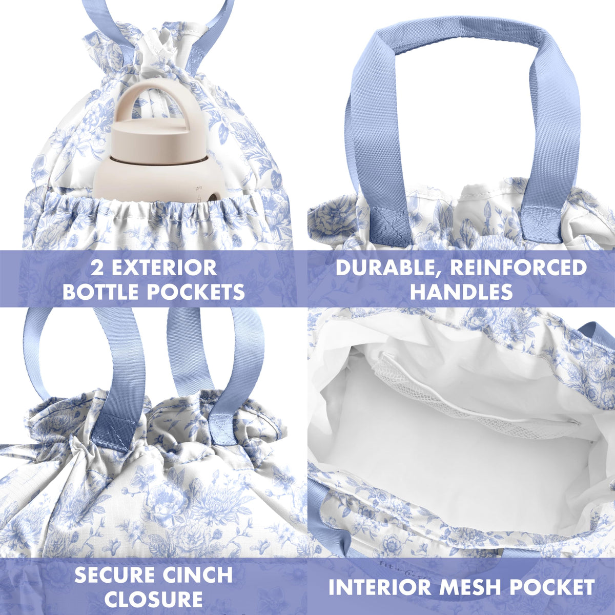 Fit & Fresh Cromwell Cinch Lunch Bag for Women | Insulated Lunch Box with Containers