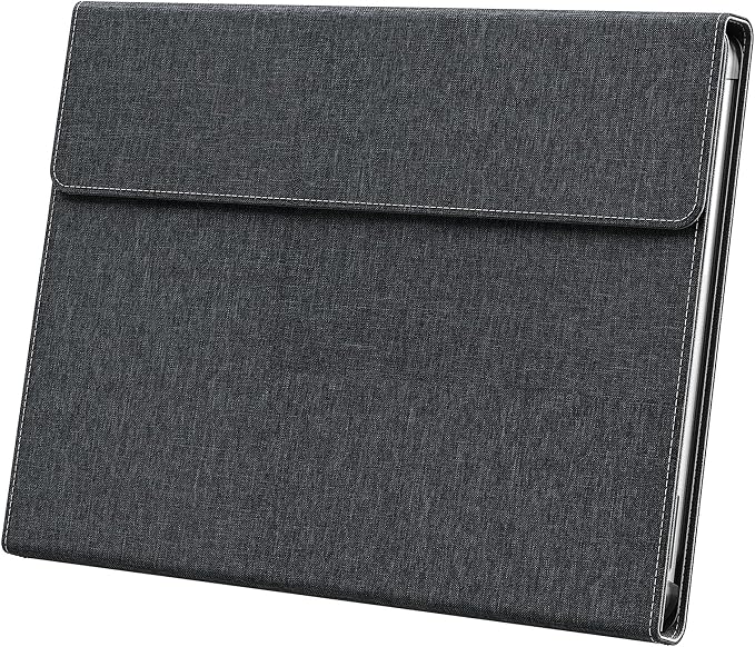 Tablet Case for 2025 New Microsoft Surface Pro 1st Edition 12-inch PU Leather &amp Hard Shell Laptop Protective Cover with Multi-Angle Built-in Kickstand &amp Pen Holder (Black)