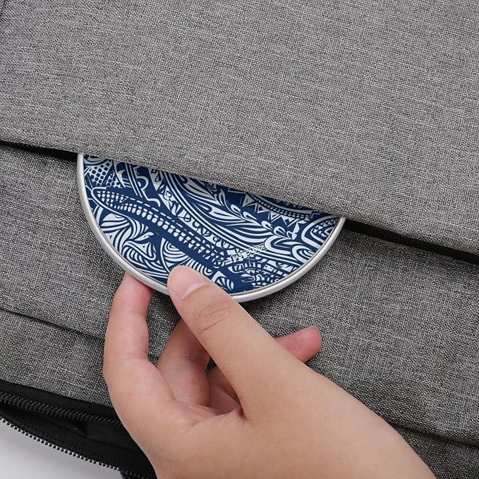 Blue Polynesian Maori Tribal Pattern Wireless Charger Portable Fast Charging Pad Lightweight Wireless Charging Pad 10W Slim Charging Station for Phone Charger Mat for Travel Home Office Desk