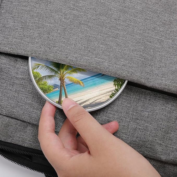 Tropical Palm Tree Hawaii Beach Wireless Charger Portable Fast Charging Pad Lightweight Wireless Charging Pad 10W Slim Charging Station for Phone Charger Mat for Travel Home Office Desk