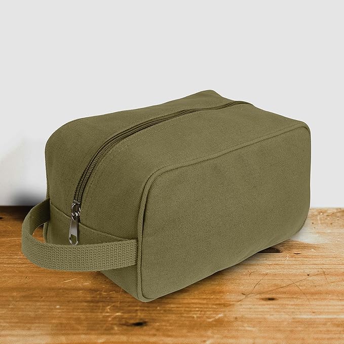Rothco Heavyweight Canvas Travel Dopp Kit - Shave and Shower Toiletry Organizer